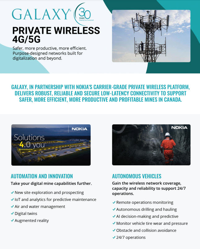 Private wireless 4g/5G in arctic Canada